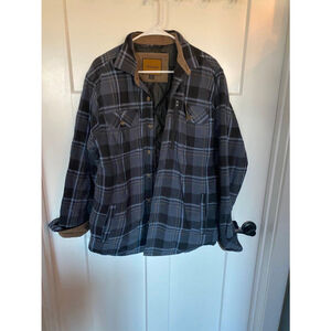 Venado quilt lined flannel shirt jacket medium